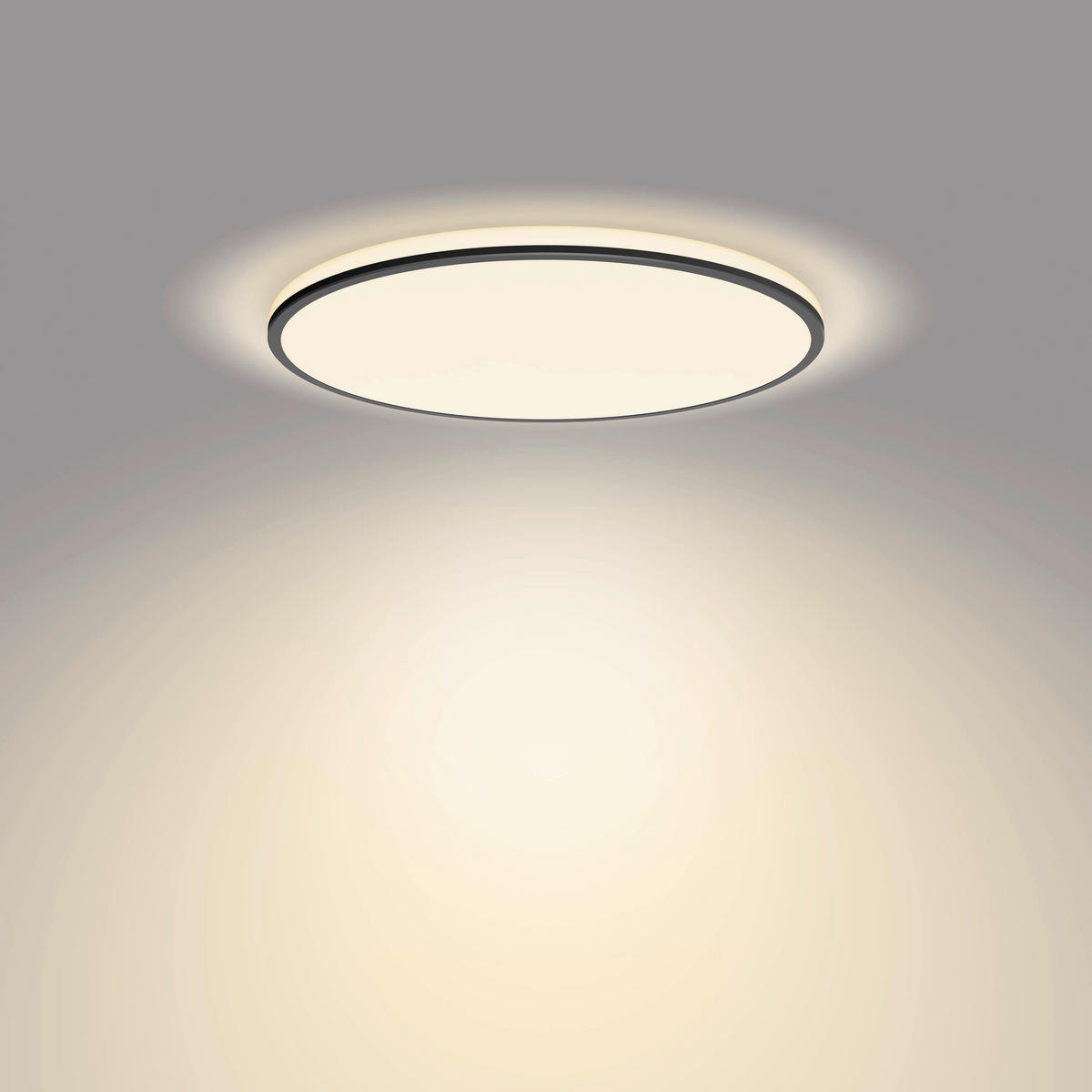 LED-DECKENLEUCHTE Ozziet 4,5/40/4,5 cm   - Schwarz, Basics, Metall (4,5/40/4,5cm) - Philips