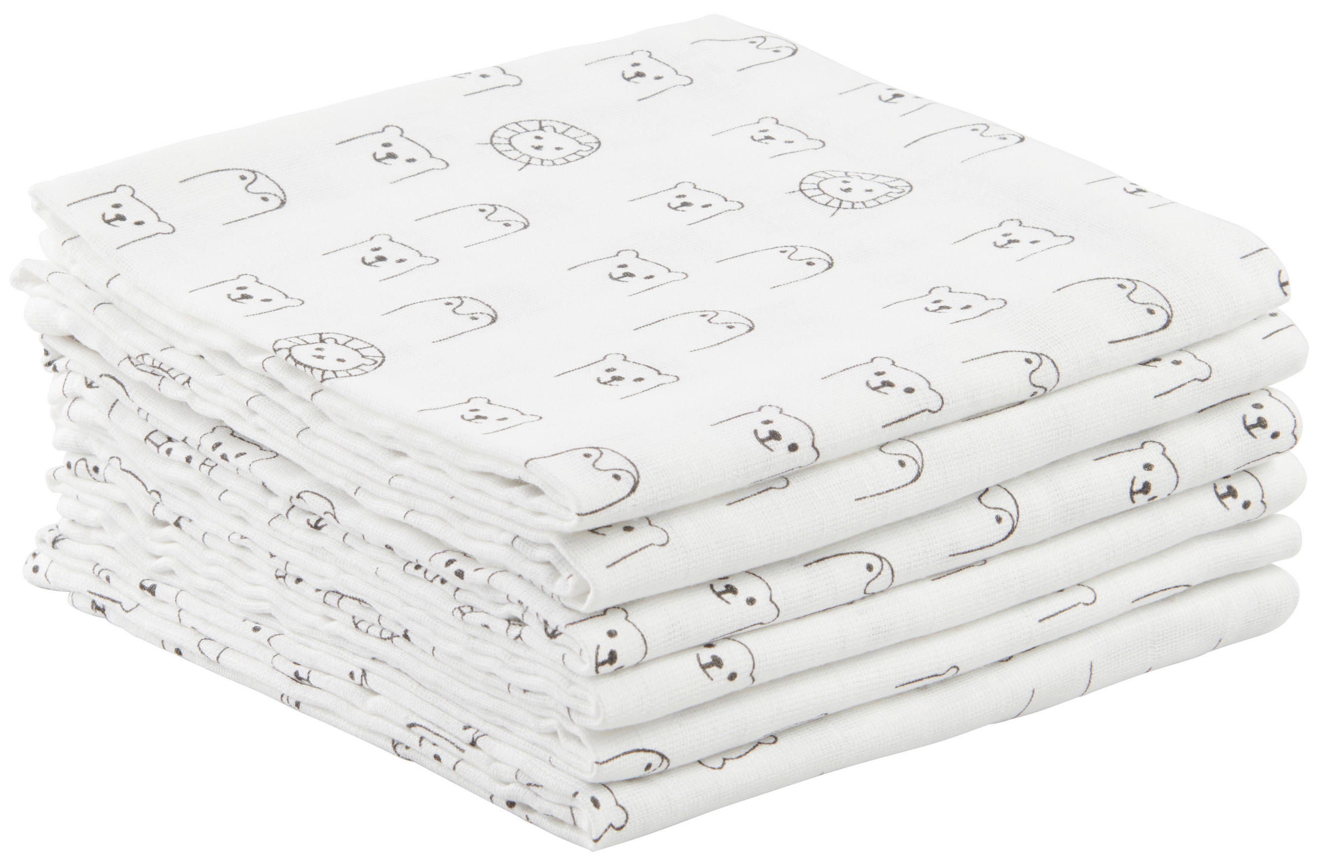 STOFFWINDEL   6-teilig  - Multicolor, Basics, Textil (80/80cm) - My Baby Lou