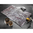 VINTAGE-TEPPICH 200/200 cm Timeline Quantum Aubergine, Beige  - Beige/Aubergine, Design, Textil (200/200cm) - Novel