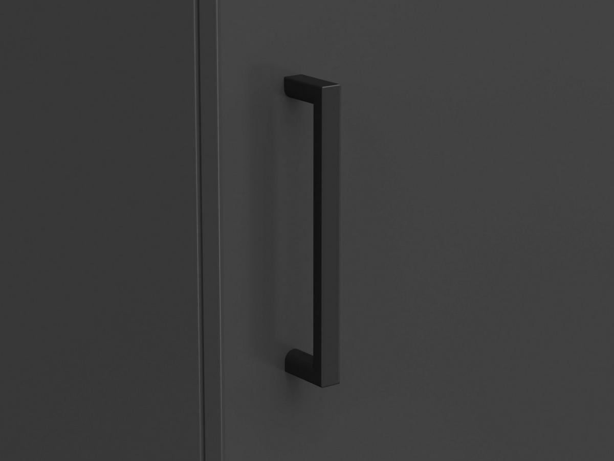 MEHRZWECKSCHRANK 50/195/40 cm  in Graphitfarben  - Anthrazit/Schwarz, MODERN, Holzwerkstoff/Kunststoff (50/195/40cm) - Carryhome
