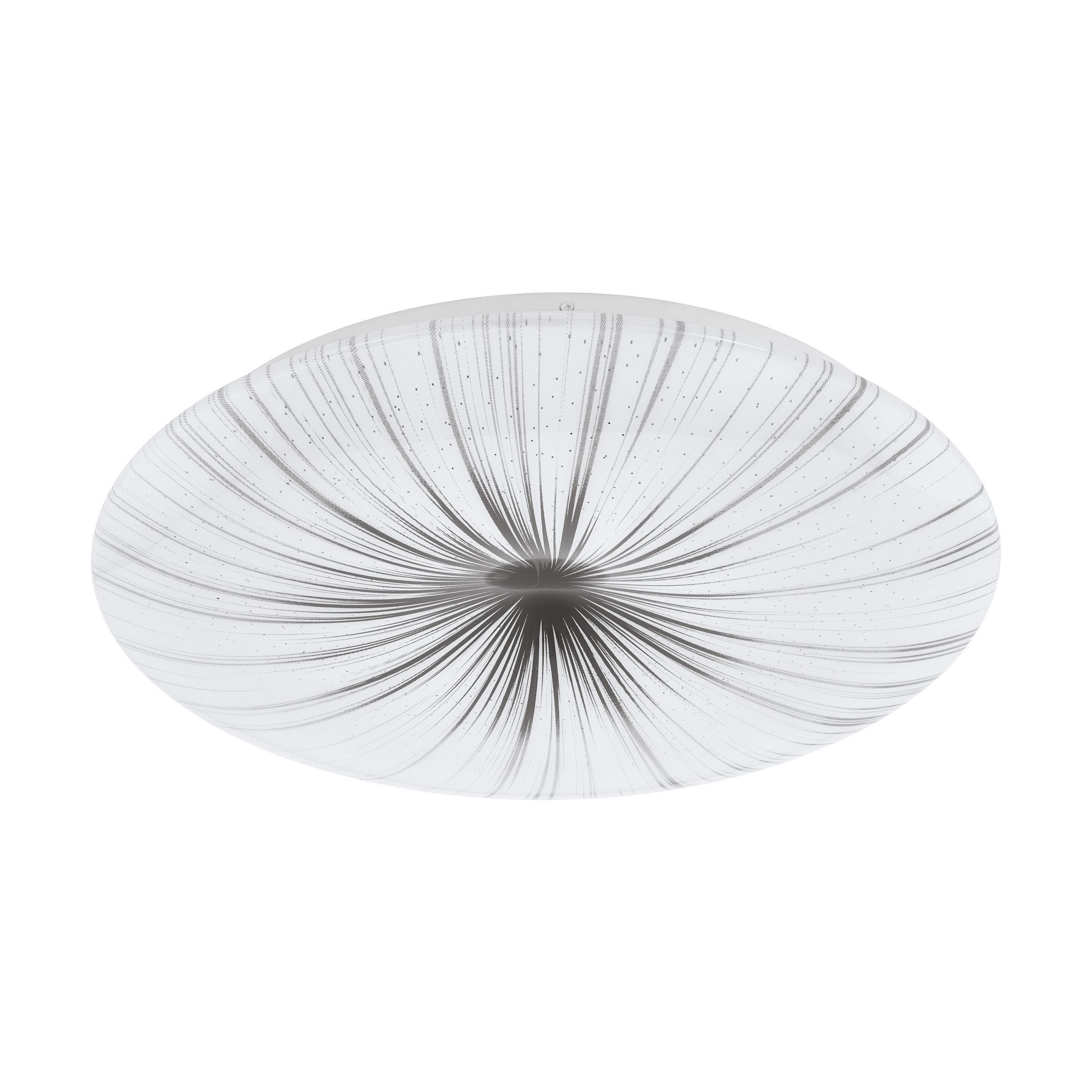 STROPNÍ LED SVÍTIDLO, 41/6,5 cm  - bílá/barvy stříbra, Konvenční, kov/plast (41/6,5cm) - Eglo