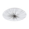 LED MENNYEZETI LÁMPA - ezüstszínű/fehér, Konventionell, műanyag/fém (41/6,5cm)
