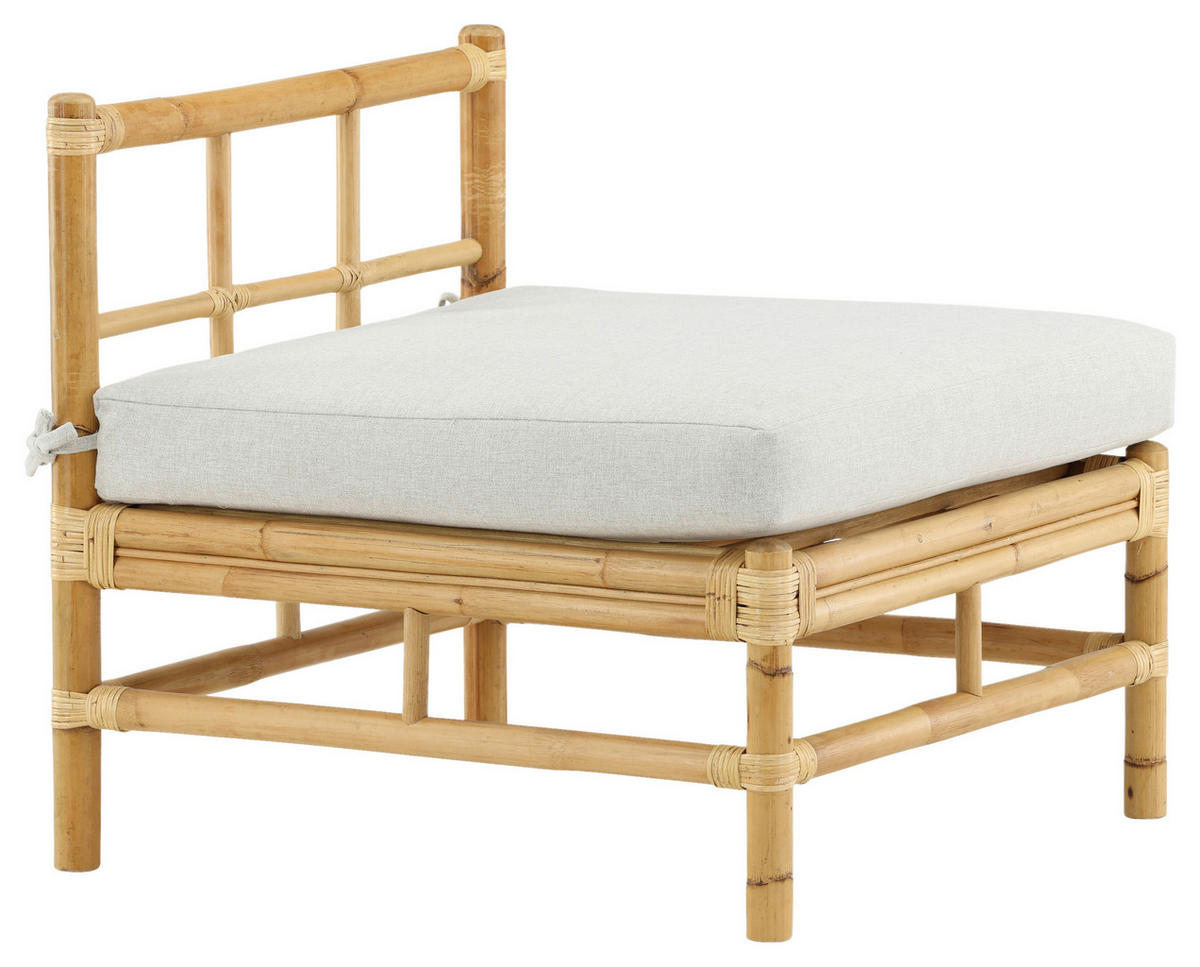 LOUNGESOFA 71,5/71/75 cm Bambus, Rattan  - Hellbraun, KONVENTIONELL, Holz (71,5/71/75cm) - Gardenson