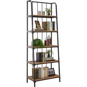 REGAL in 70/190/38 cm Braun, Grau - Braun/Grau, Trend, Holz/Metall (70/190/38cm) - Ambia Home