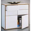 KOMMODE Salia  in 100/74/33 cm  - Honigeiche/Schwarz, Design, Holzwerkstoff/Kunststoff (100/74/33cm) - MID.YOU