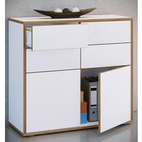 KOMMODE Salia  in 100/74/33 cm  - Honigeiche/Schwarz, Design, Holzwerkstoff/Kunststoff (100/74/33cm) - MID.YOU