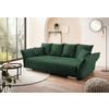 BIGSOFA Pera Cord Dunkelgrün  - Chromfarben/Dunkelgrün, MODERN, Kunststoff/Textil (242/71/90/131cm) - Livetastic