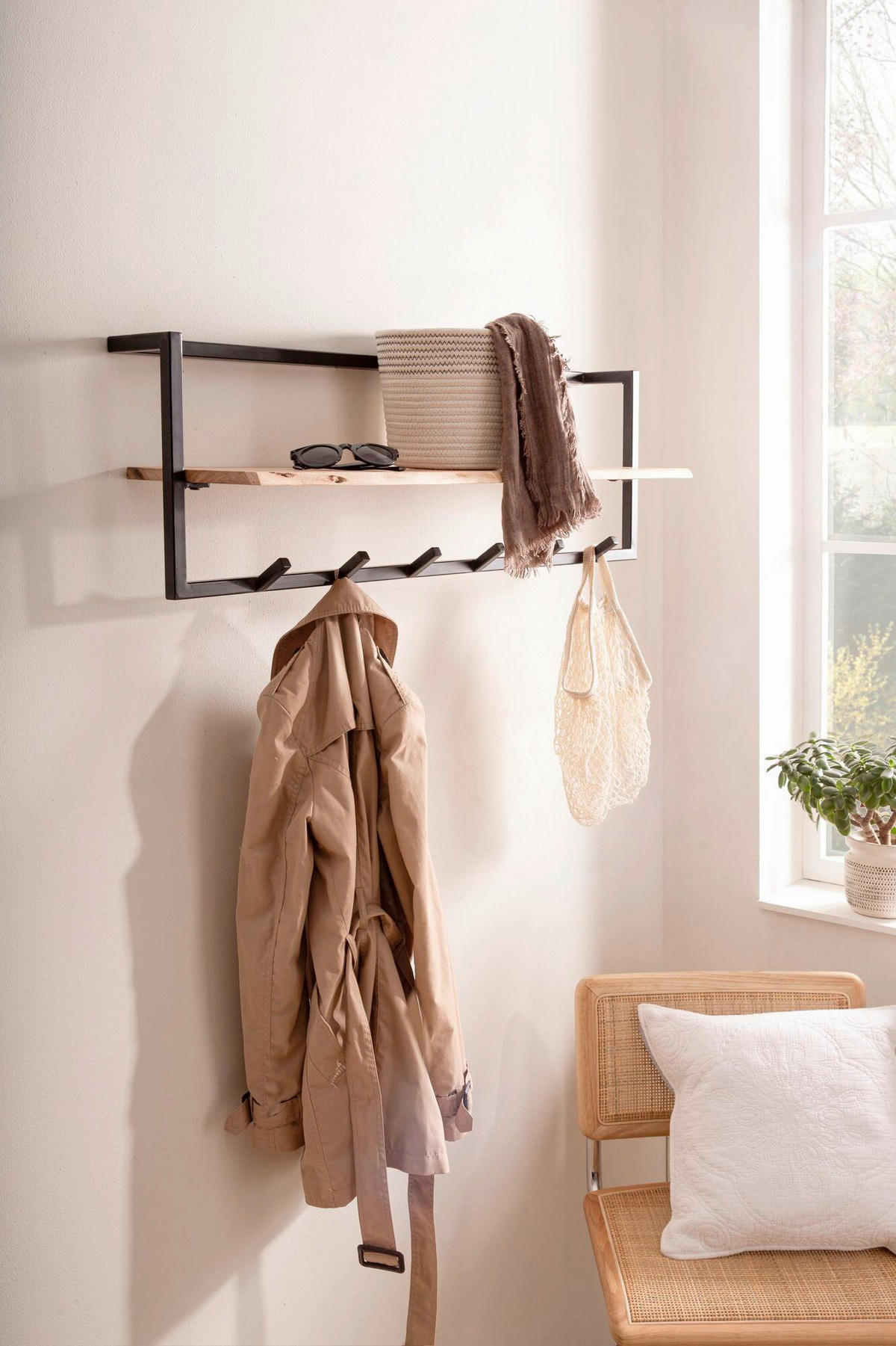 GARDEROBE  in 100/32/25 cm  - Akaziefarben, Design, Holz (100/32/25cm) - Livetastic