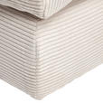 HOCKER in Textil Naturfarben  - Schwarz/Naturfarben, Design, Textil (110/50/110cm) - Ambia Home