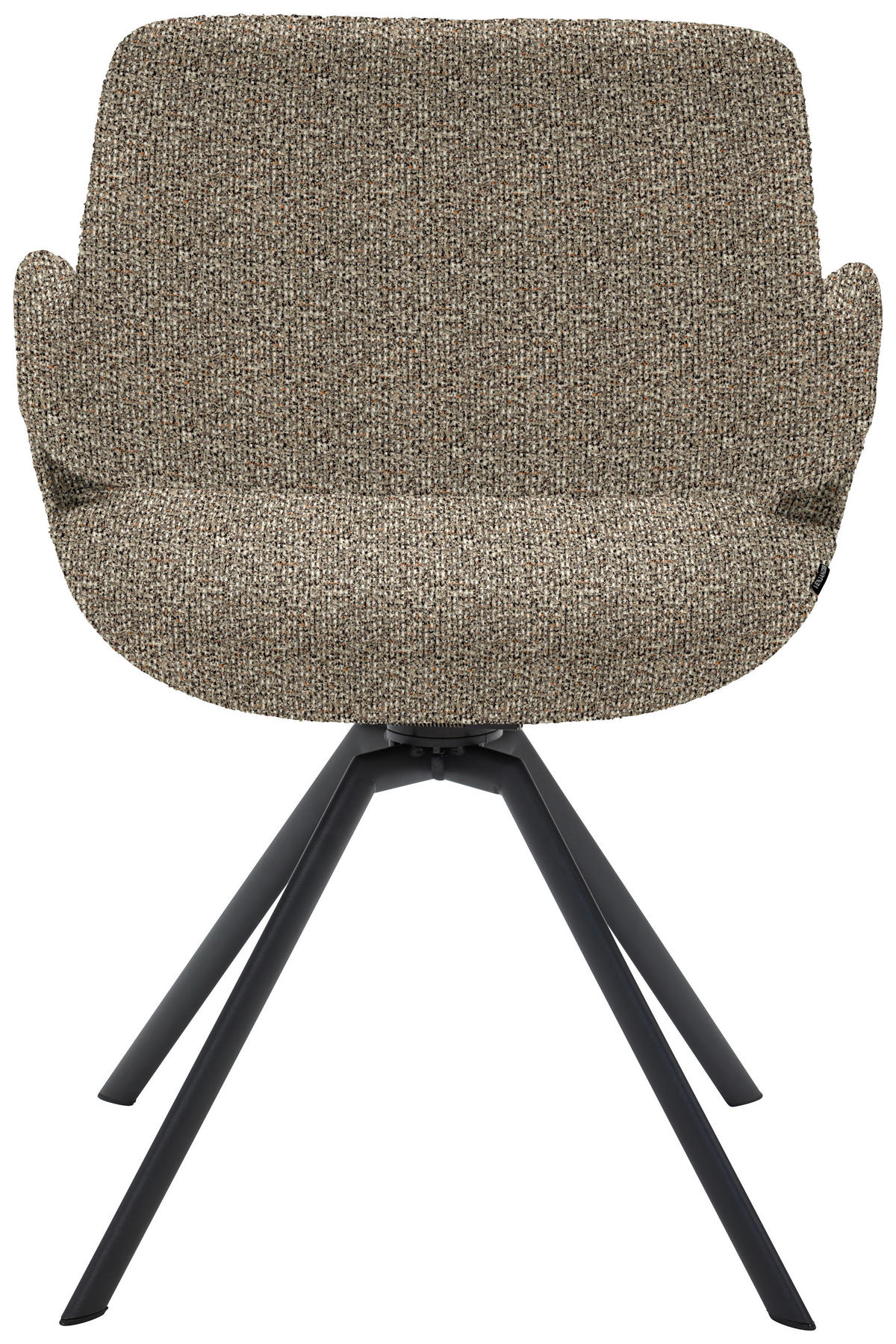 ARMLEHNSTUHL  in Stahl Struktur  - Anthrazit/Braun, Design, Textil/Metall (59/86/63cm) - Venjakob