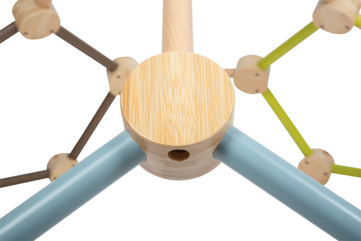 KLETTERGERÜST - Multicolor, Basics, Holz (150/64/150cm) - small foot