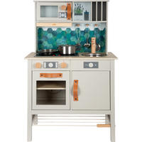 KINDERKÜCHE  - Hellgrau, Basics, Holz/Metall (57/87/28cm) - small foot