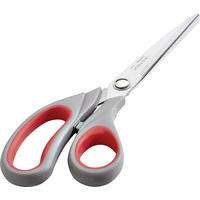 SCHERE - Rot/Grau, Basics, Kunststoff/Metall (21cm) - Justinus
