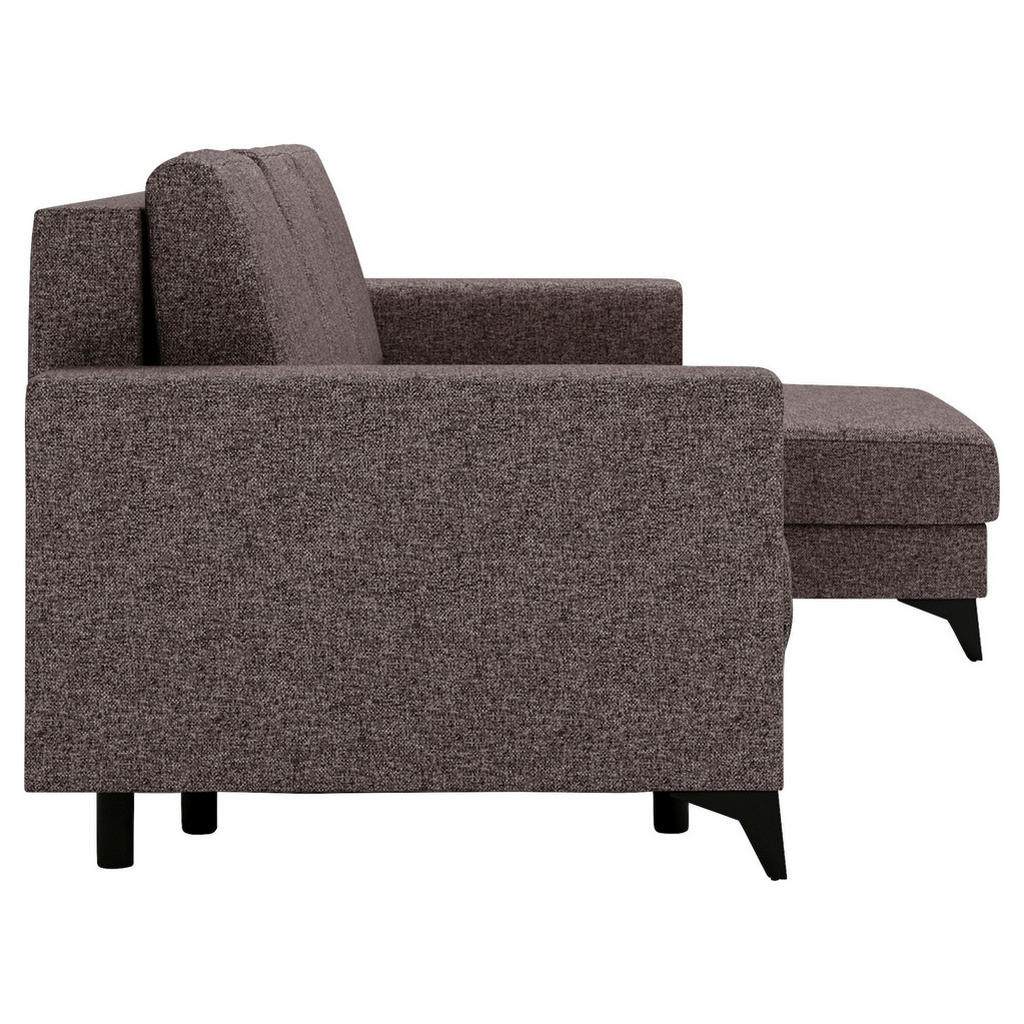 Thumbnail - Livetastic Ecksofa, Braun, Textil, 3-Sitzer, Füllung: Schaumstoff, L-Form, Ottomane rechts, 244x156 cm, Made in EU, Lieg...