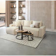 ECKSOFA inkl. Funktion Beige Cord  - Beige/Schwarz, Design, Kunststoff/Textil (248/146cm) - Xora