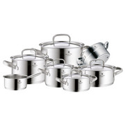 KOCHTOPFSET Edelstahl 7-teilig - Silberfarben, Basics, Metall (61,5/42/33,5cm) - WMF