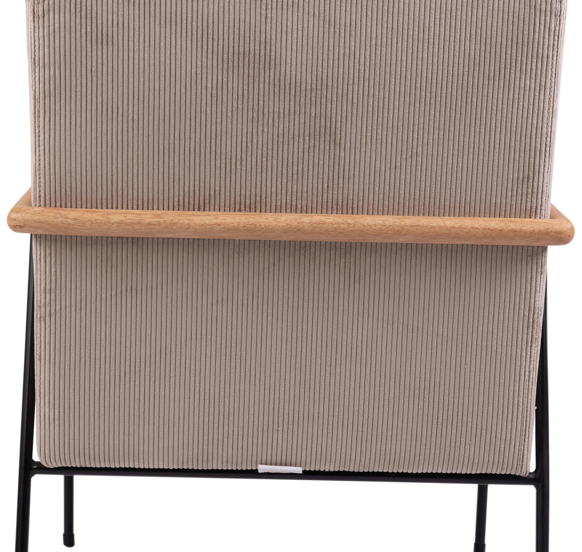 SESSEL in Cord Beige  - Beige/Schwarz, MODERN, Holz/Textil (63/83,5/75,5cm) - MID.YOU