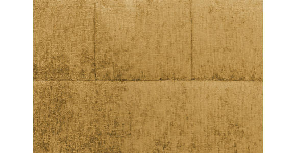 BOXSPRINGBETT 180/200 cm,  in Currygelb, Topper, H4 + H4 = sehr fest  - Currygelb/Schwarz, Design, Textil/Metall (180/200cm) - Esposa