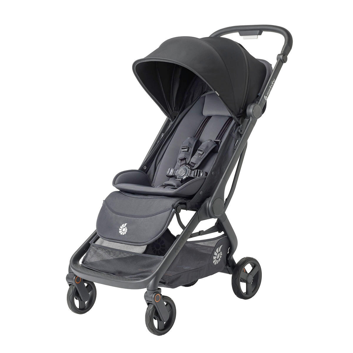 KIŠOBRAN KOLICA  METRO 3  - svijetlo siva/crna, Basics, tekstil/metal (23/44/56cm) - Ergo Baby