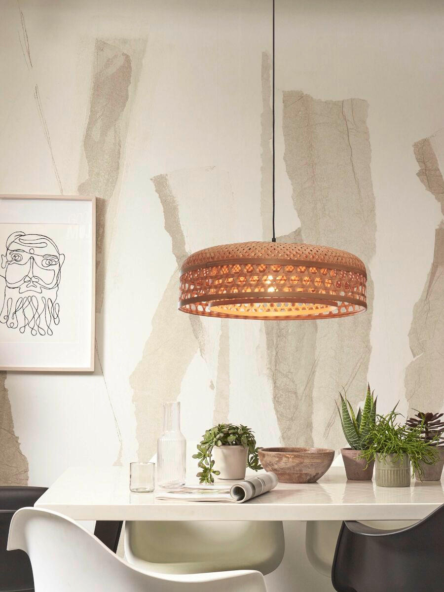 HÄNGELEUCHTE GOOD&MOJO  60/18 cm   - Naturfarben, Trend, Naturmaterialien (60/18cm) - Good & Mojo