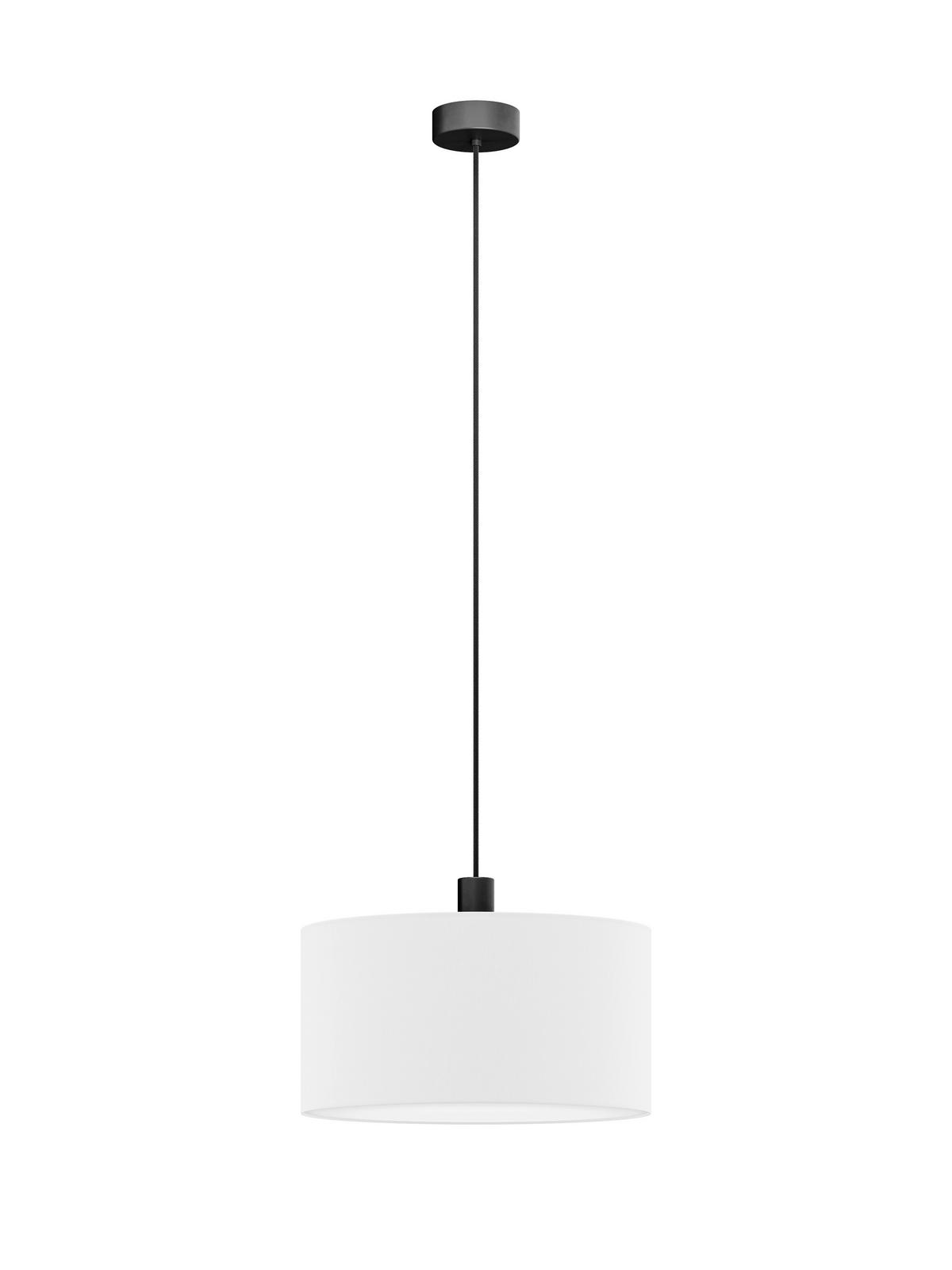 FÜGGŐLÁMPA 50/130 cm  - fehér, Basics, műanyag/textil (50/130cm)