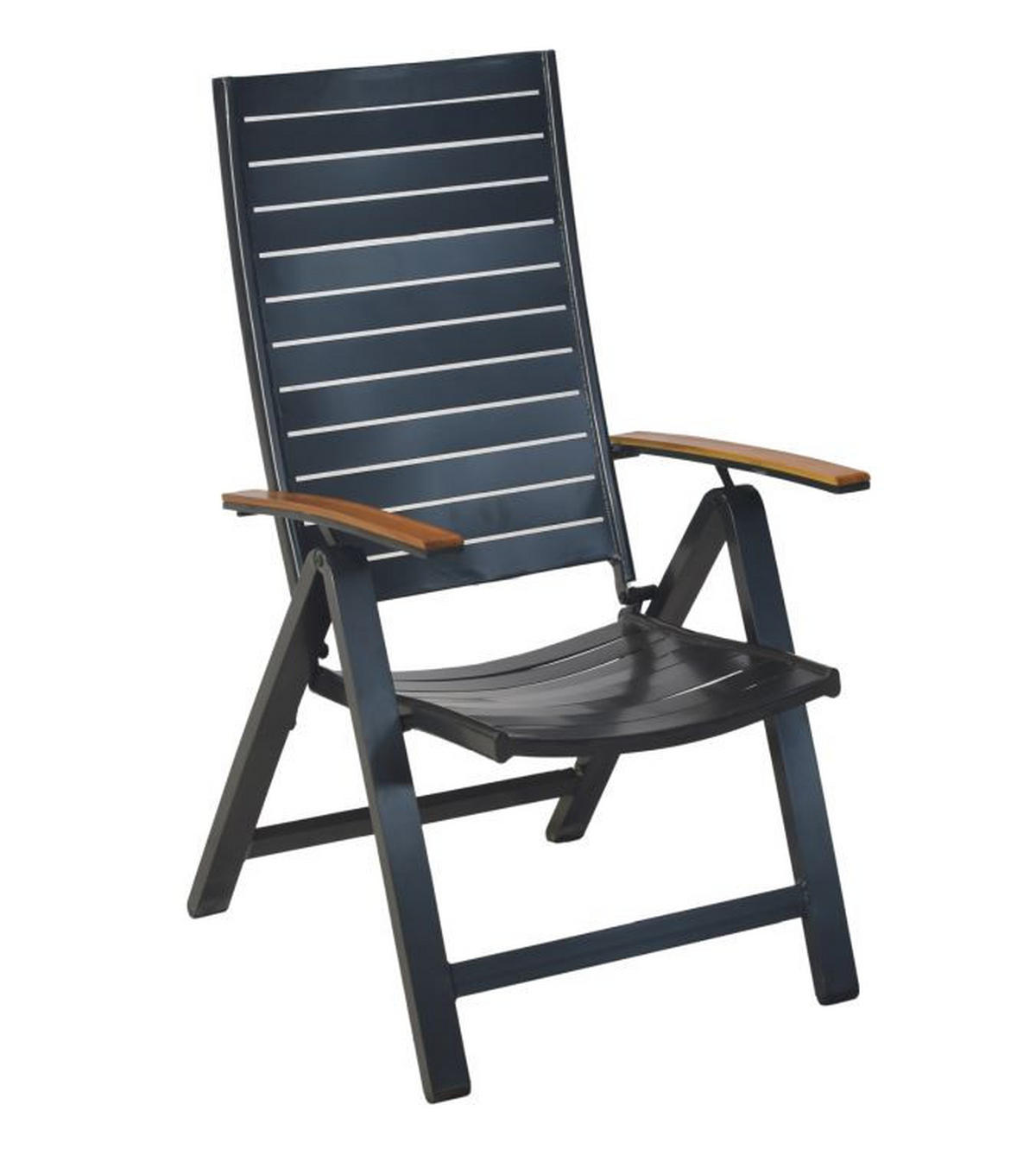 GARTENSET Akazie massiv Aluminium  - Graphitfarben/Naturfarben, MODERN, Holz/Metall - Gardenson