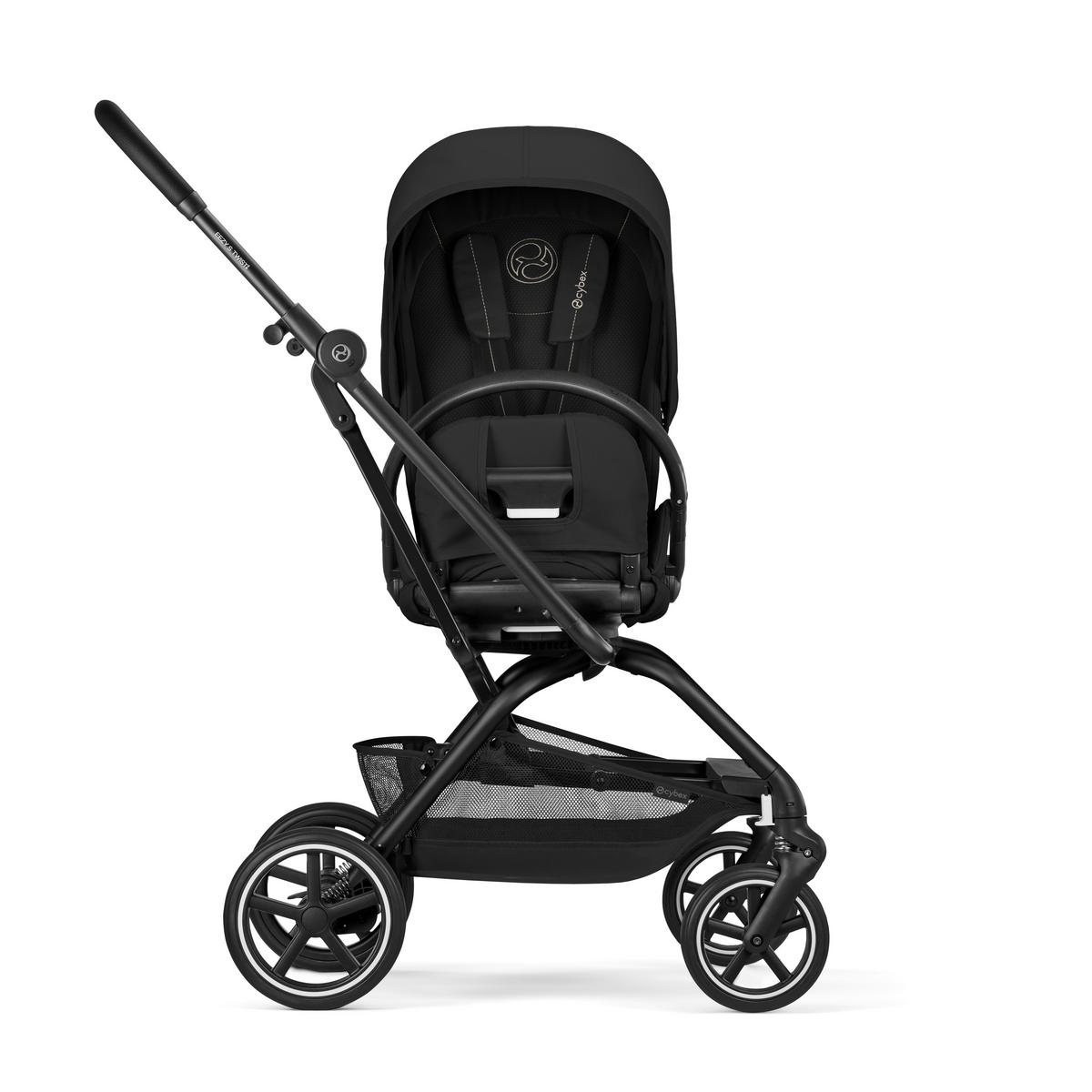 BUGGY EEZY S TWIST+ 2 BLK Magic Black | black  - Schwarz, Basics, Kunststoff/Textil (80,5/45/105cm) - cybex GOLD