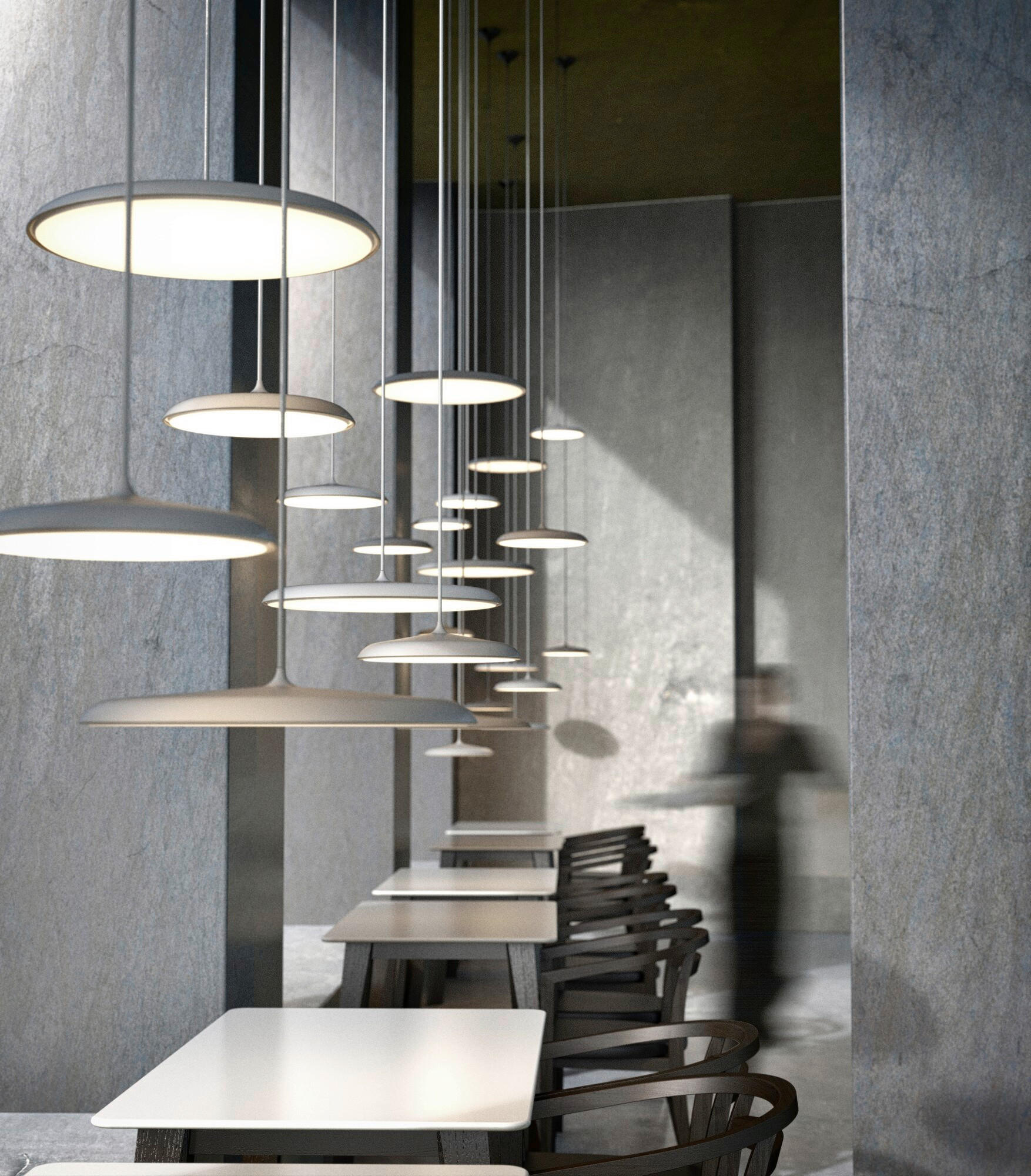 LED-HÄNGELEUCHTE 40/6 cm   - Grau, Design, Metall (40/6cm) - Nordlux