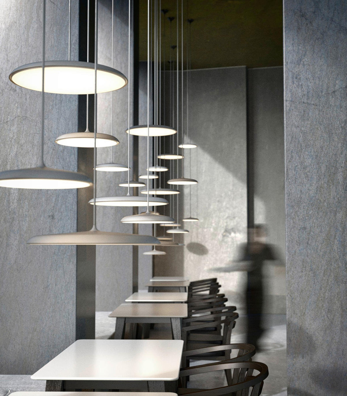 LED-HÄNGELEUCHTE 40/6 cm   - Grau, Design, Metall (40/6cm) - Nordlux