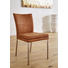 STUHL Edelstahlfarben, Hellbraun - Hellbraun/Edelstahlfarben, Design, Textil/Metall (48/90,5/63cm) - Dieter Knoll