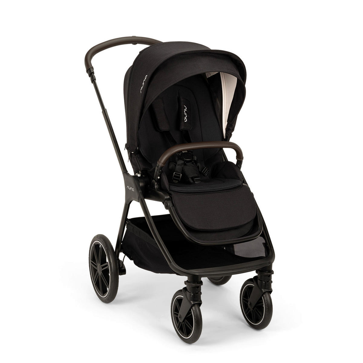 KINDERWAGENSET  TRIV lx Caviar  Caviar  - Schwarz, Basics, Kunststoff/Metall (96/58/109cm) - Nuna