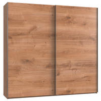 SCHWEBETÜRENSCHRANK 250/236/65 cm,  in Eichefarben, 2 Tür(en)  - Chromfarben/Eichefarben, MODERN, Holzwerkstoff (250/236/65cm) - MID.YOU