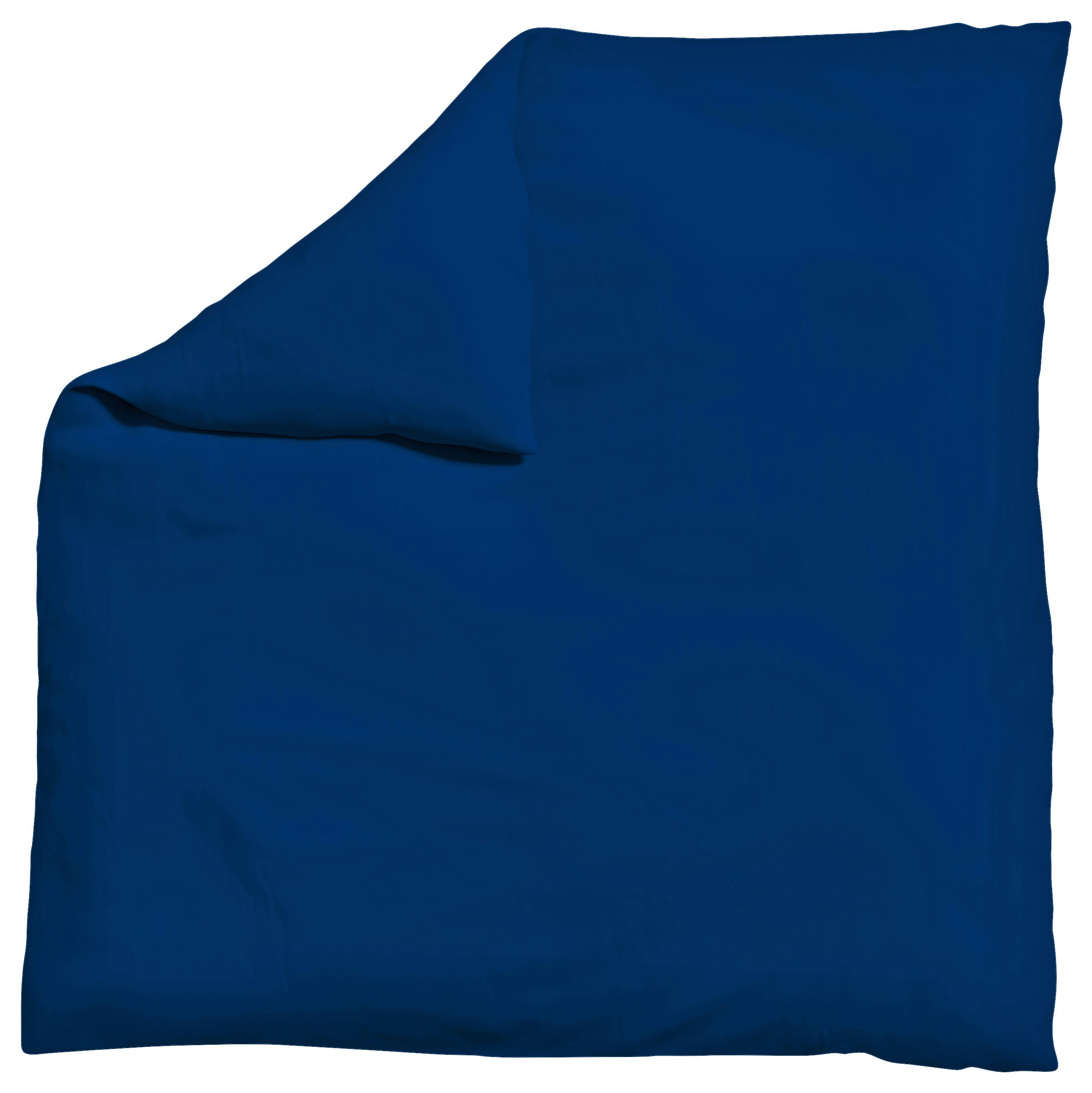 Schlafgut Bettdeckenbezug Woven Satin Dunkelblau 200x200 cm