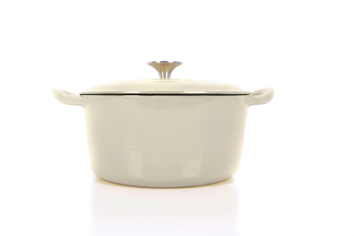 SCHMORTOPF 3,5 L  - Creme, Basics, Metall (22,5 cmcm) - Echtwerk