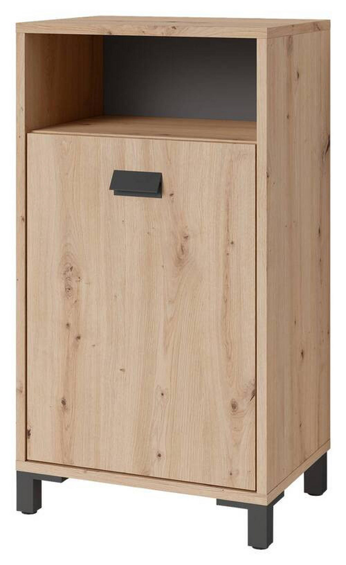 UNTERSCHRANK 42/77,5/31 cm   - Anthrazit/Schwarz, MODERN, Holzwerkstoff/Kunststoff (42/77,5/31cm) - MID.YOU