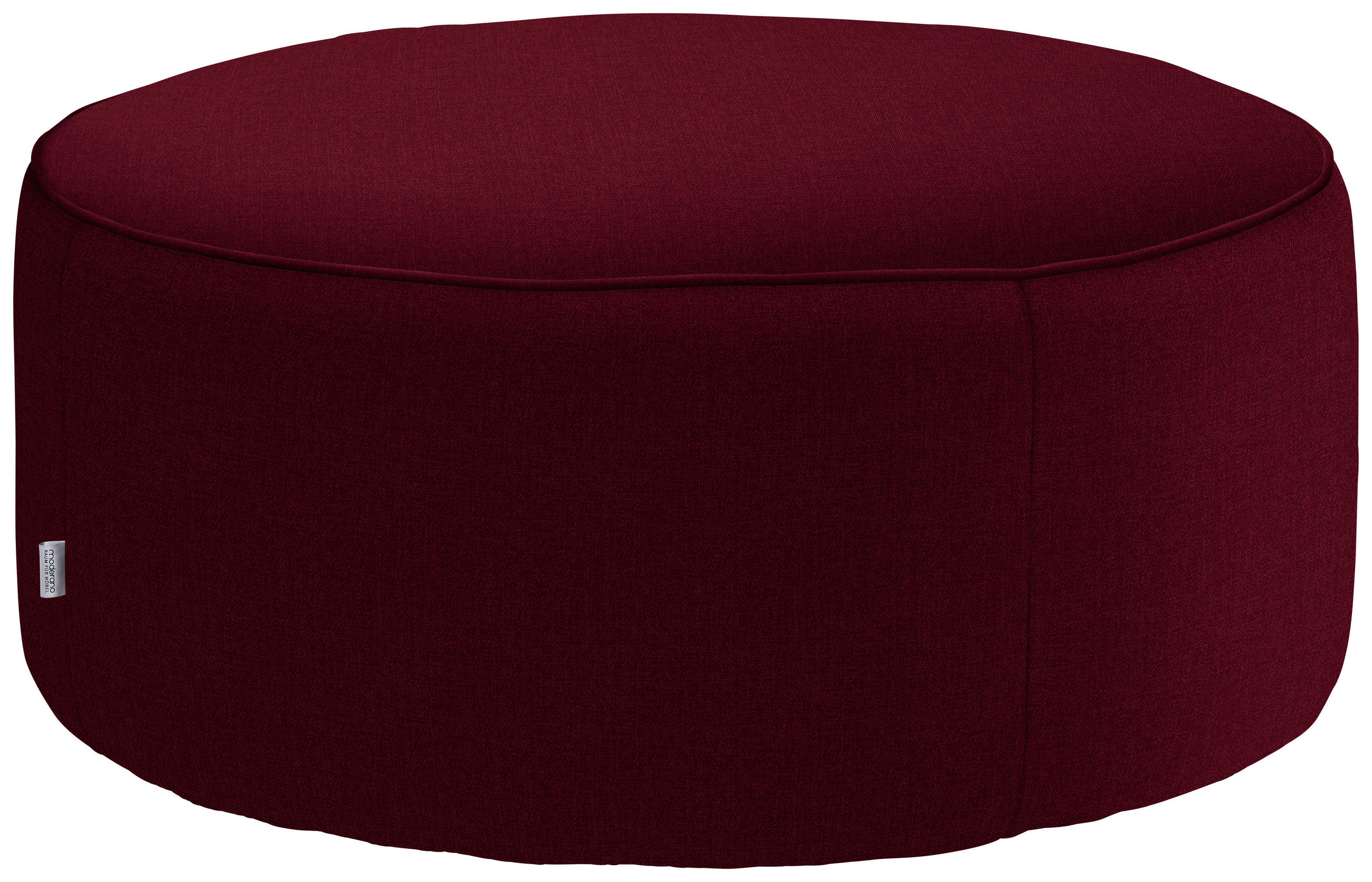 HOCKER in Textil Bordeaux  - Bordeaux, Design, Textil (80/33/80cm) - Belluti