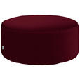 HOCKER in Textil Bordeaux  - Bordeaux, Design, Textil (80/33/80cm) - Belluti