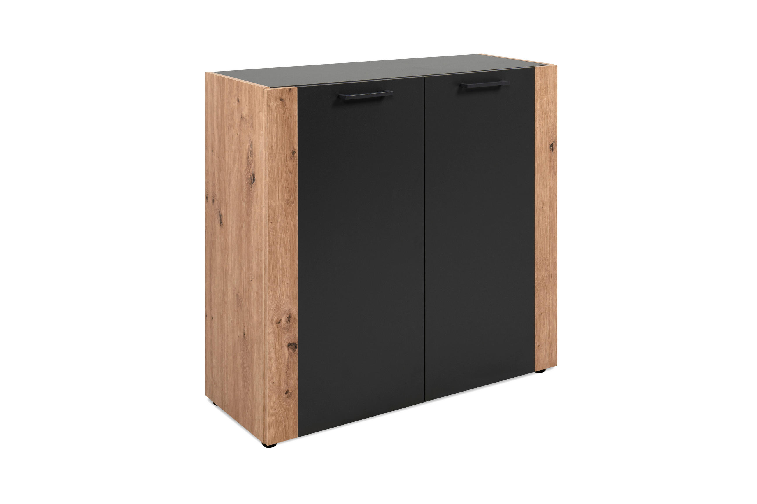 KOMMODE 89/85/34,5 cm  in Anthrazit, Eiche Artisan  - Anthrazit/Schwarz, Design, Holzwerkstoff/Kunststoff (89/85/34,5cm) - MID.YOU