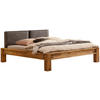 BALKENBETT 140/200 cm  in Anthrazit, Eichefarben  - Eichefarben/Anthrazit, Natur, Holz/Textil (140/200cm) - Hasena