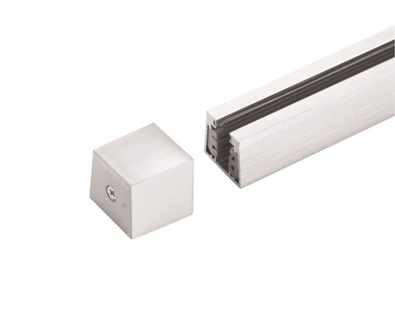 SCHIENENSYSTEM-ENDKAPPE - Nickelfarben, Basics, Metall (2,3/2,5/2,5cm) - Fischer & Honsel