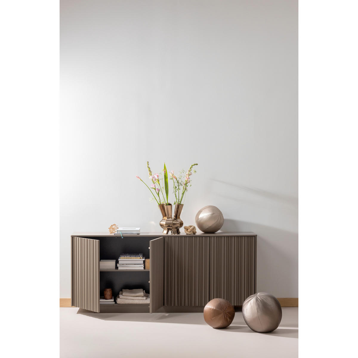 POUF in Naturfarben Textil  - Naturfarben, Design, Textil (30/30/30cm) - Livetastic