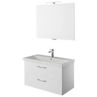 BADEZIMMER  in 90 cm  - Weiß Hochglanz/Weiß, KONVENTIONELL, Holzwerkstoff (90cm) - Pelipal