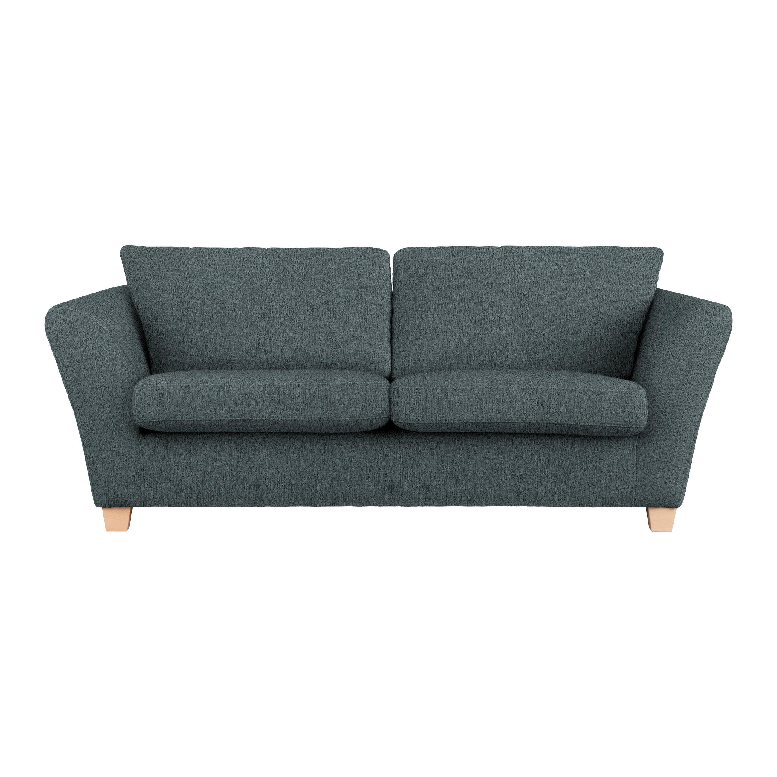 3-SITS SOFFA i chenille mörkgrå  - mörkgrå/naturfärgad, trä/textil (216/70-85/95cm) - MID.YOU