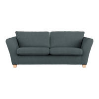 3-SITS SOFFA i chenille mörkgrå  - mörkgrå/naturfärgad, trä/textil (216/70-85/95cm) - MID.YOU