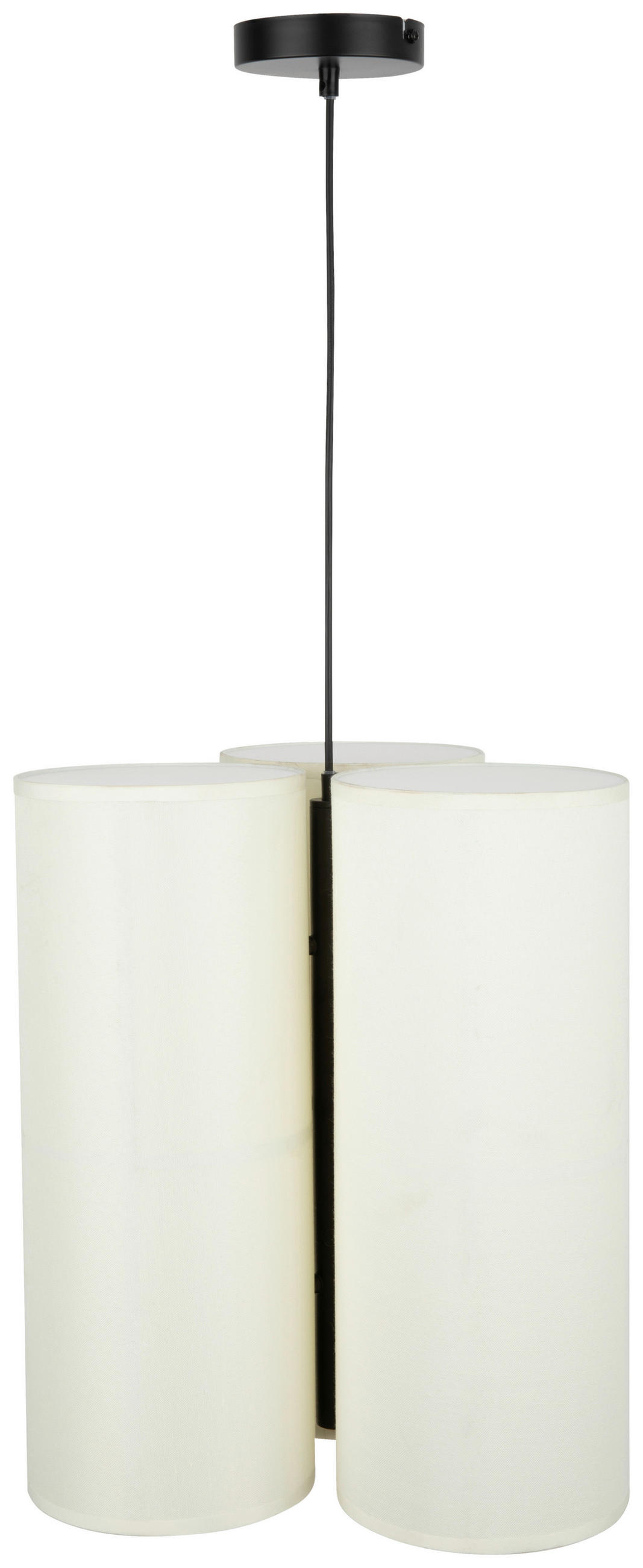 HÄNGELEUCHTE 37/120 cm   - Weiß, Design, Kunststoff/Textil (37/120cm) - Collet's Monde