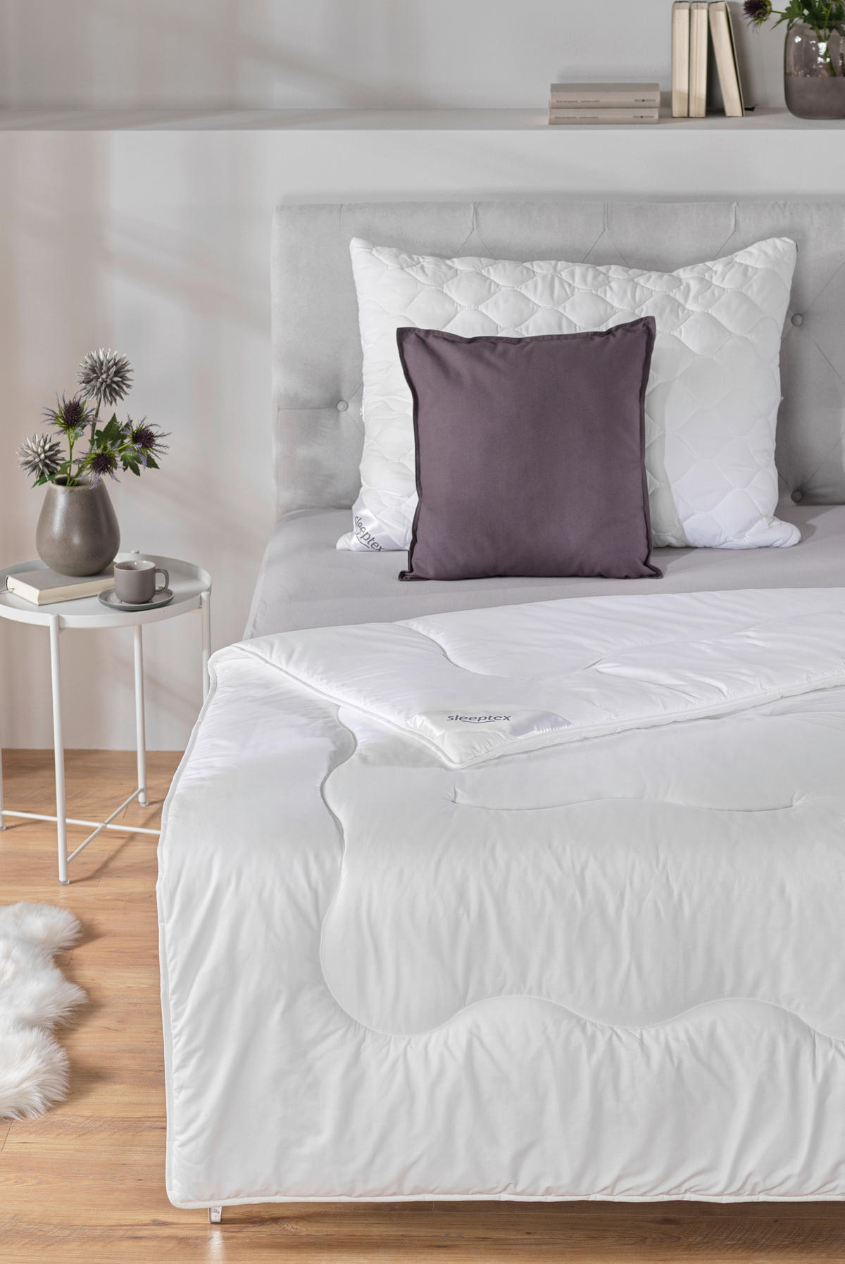 GANZJAHRESDECKE 140/220 cm  - Weiß, Basics, Textil (140/220cm) - Sleeptex