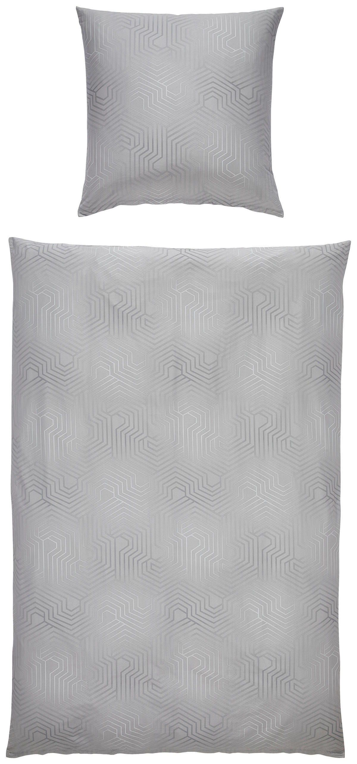 BETTWÄSCHE Atelier Makosatin 135/200 cm  - Silberfarben, Design, Textil (135/200cm) - Estella