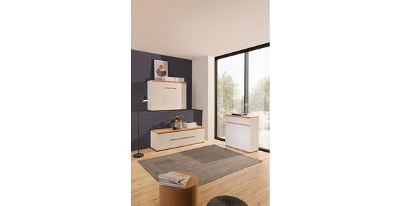 KOMMODE  in 80/93/38 cm  - Schwarz/Weiß, MODERN, Holzwerkstoff/Kunststoff (80/93/38cm) - Carryhome