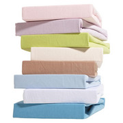 KINDERSPANNBETTTUCH - Blau/Lila, Basics, Textil (70/140cm) - MY BABY LOU