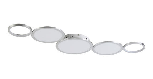 LED-DECKENLEUCHTE 107/51/6 cm  - Alufarben, Design, Kunststoff/Metall (107/51/6cm) - Novel